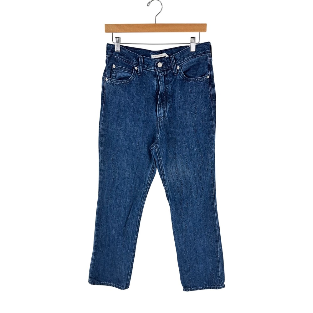 Levi's 70s‎ High Slim Straight Jeans Blue 29 Textured High Rise Vintage Inspired